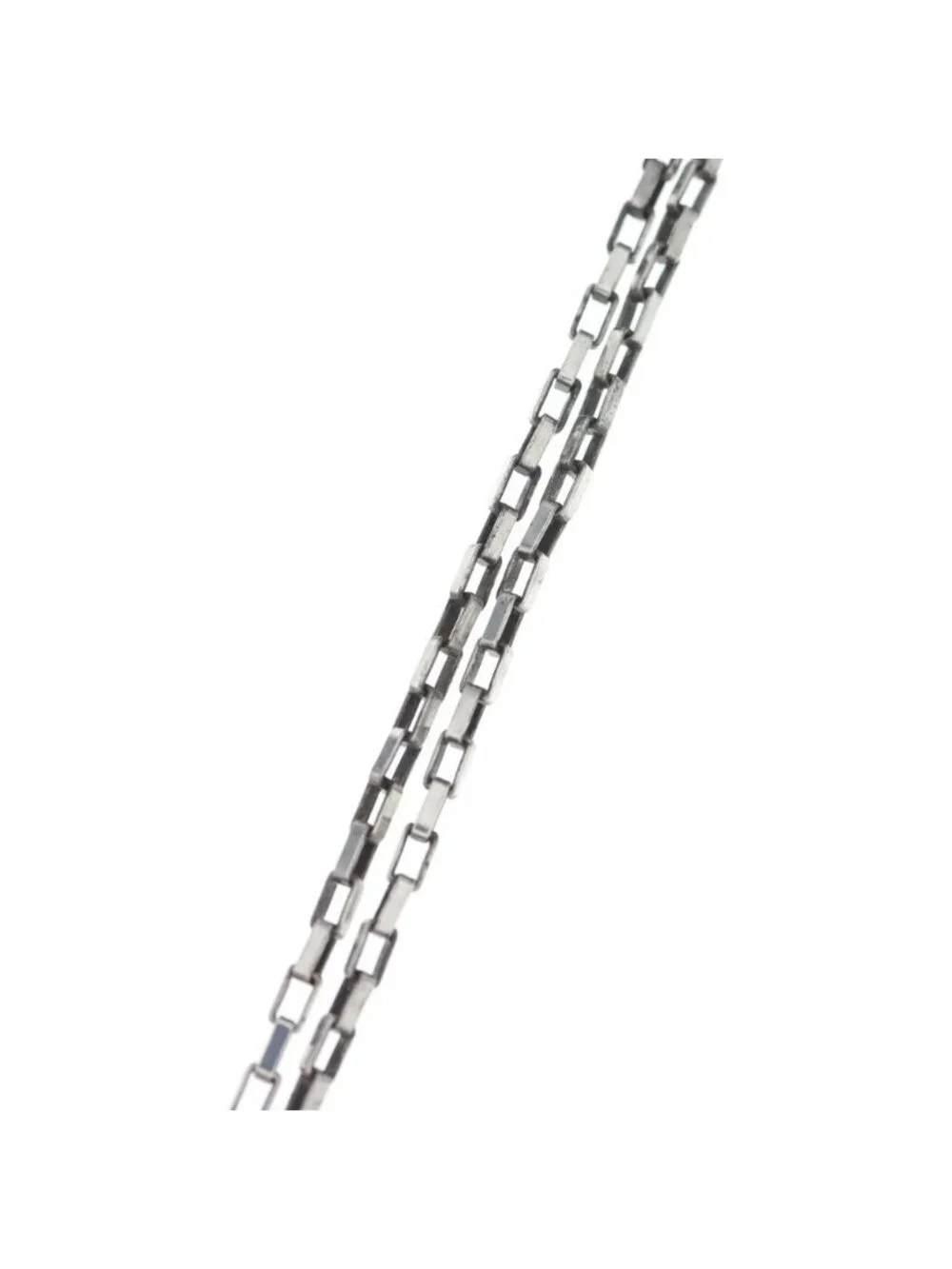 Gucci Capricorn Onyx Venetian Chain Necklace Silver